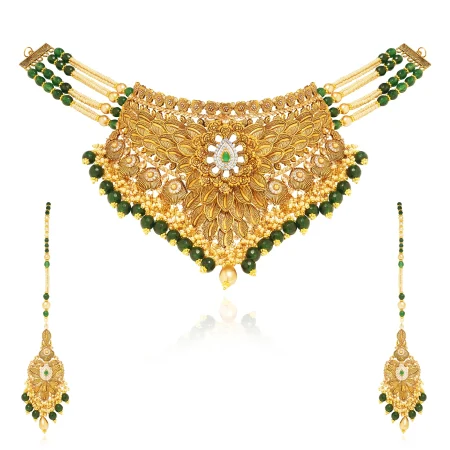 “Emerald Heirloom Choker Set”