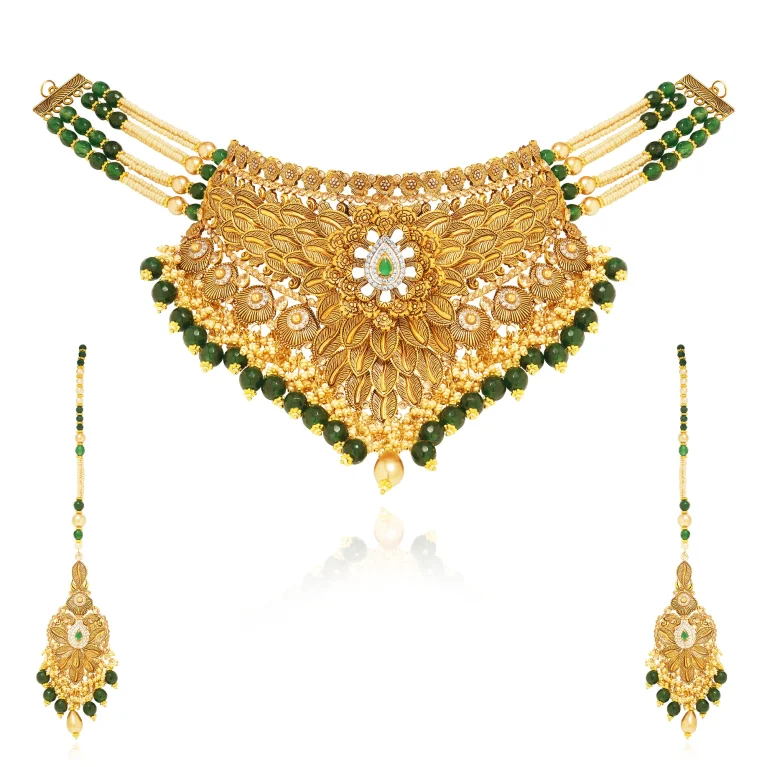 “Emerald Heirloom Choker Set”