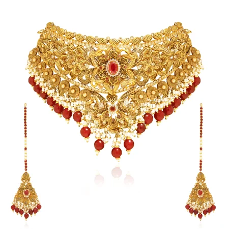 “Crimson Dynasty Choker Set”