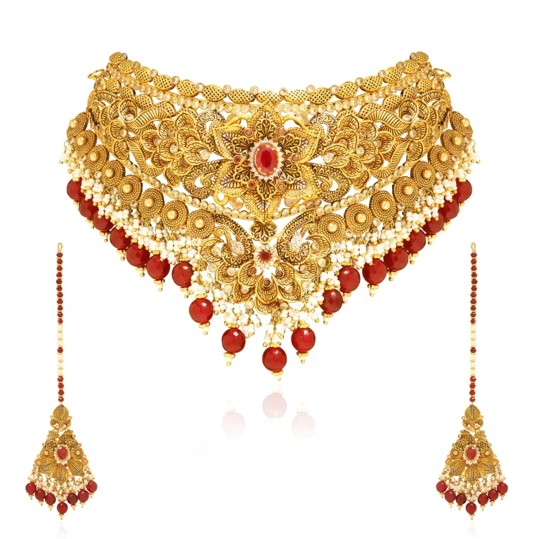“Crimson Dynasty Choker Set”
