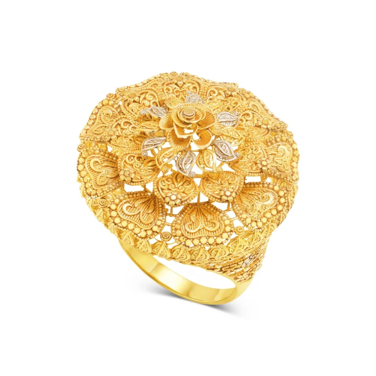 Golden Royal Bloom Ring