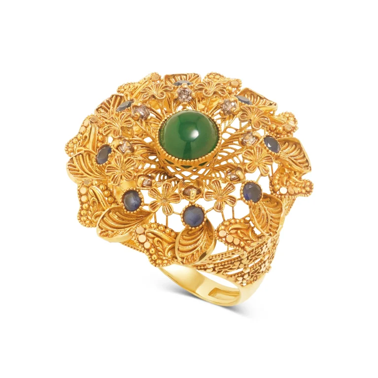 Golden Meadow Gem Ring