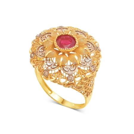 Ruby Petal Majesty Ring
