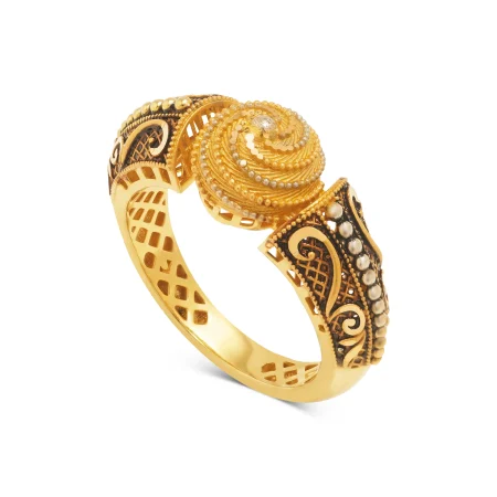 Swirl Emblem Ring