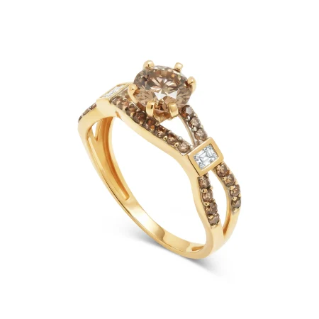Solenne Curve Gold Ring