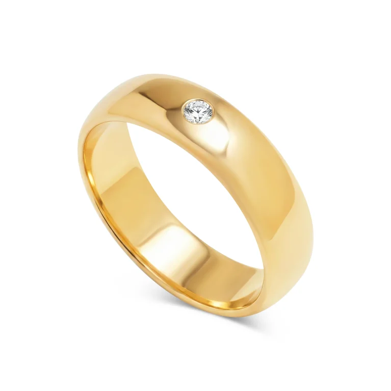 Solis Edge Gold Ring