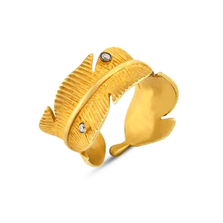 Golden Fern Gold Ring