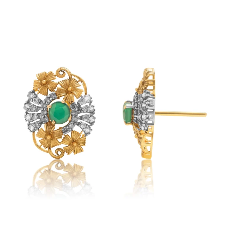 Emerald Bloom Gold Tops