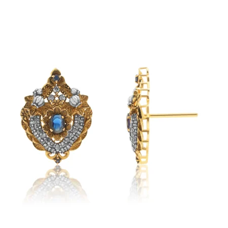 Sapphire Heirloom Gold Tops