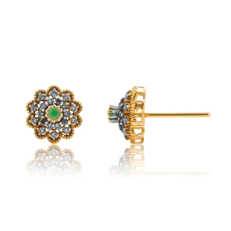 Classic Emerald Flower Tops