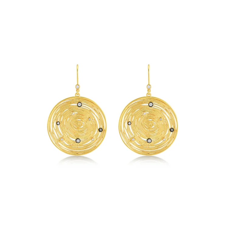 Spiral Gold Earrings