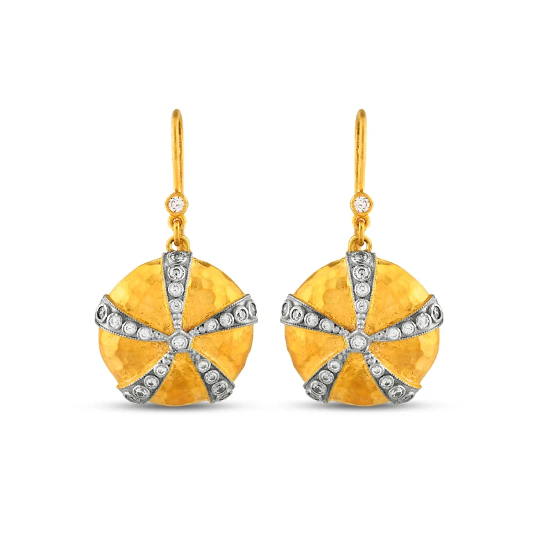 Starburst Gold Earrings