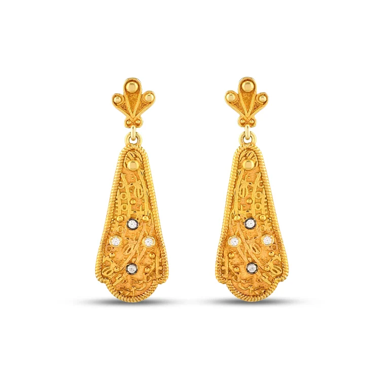 Motif Gold Earrings