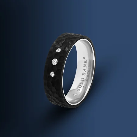 Carbon Ridge Titanium Ring