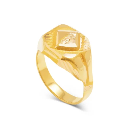 Golden Shield Baby Ring