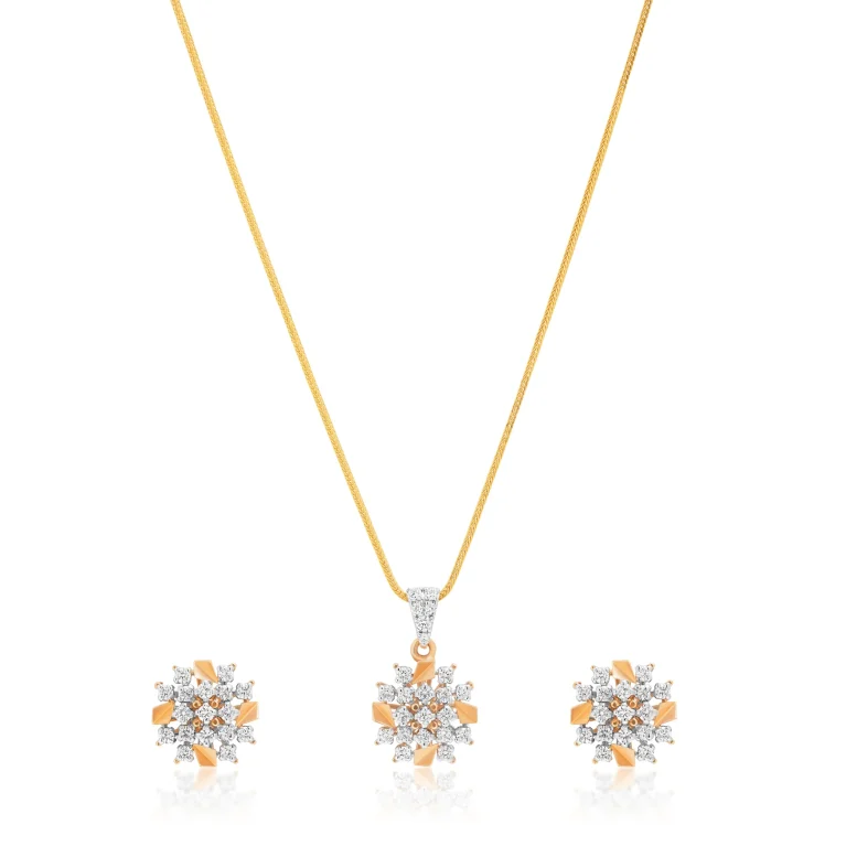 Radiant Crest Diamond Locket Set