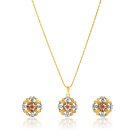 Ruby Crest Locket Set