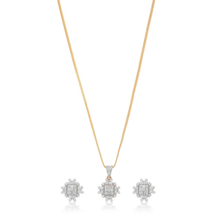 Square Bloom Locket Set