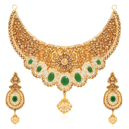 Emerald Sovereign Necklace Set