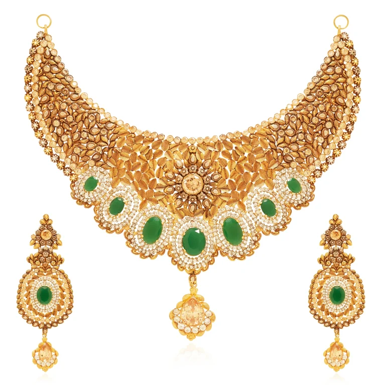 Emerald Sovereign Necklace Set