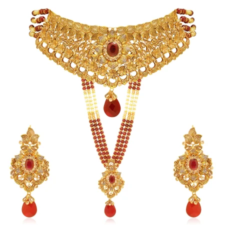 Regal Bloom Necklace & Mala Set