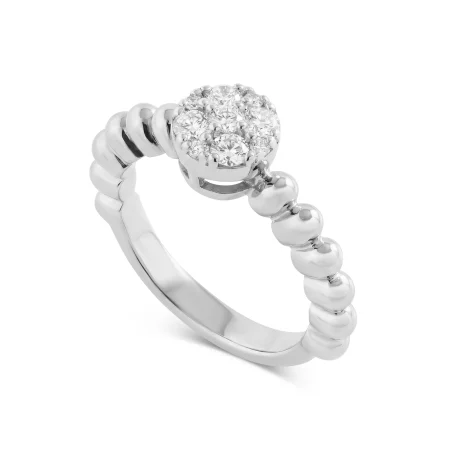 Lumière Bead Diamond Ring