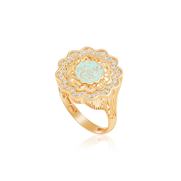 Sacred Emblem Gold Ring