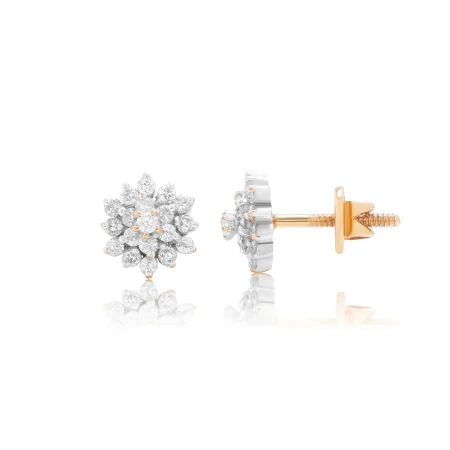 Snowflake Diamond Studs