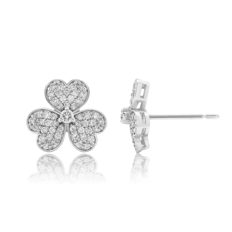 Clover Diamond Studs