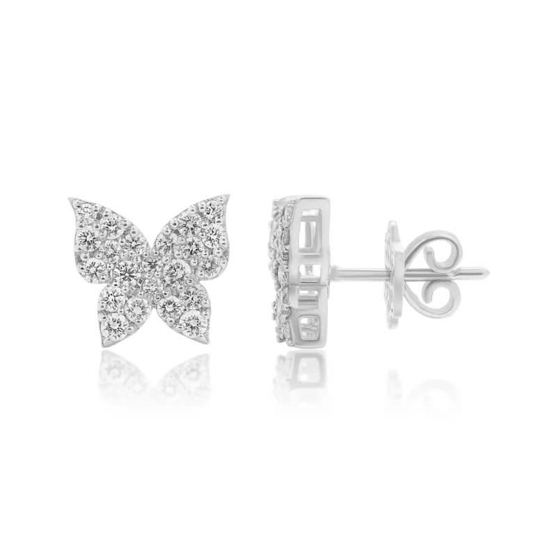 Aeris Wing Diamond Studs