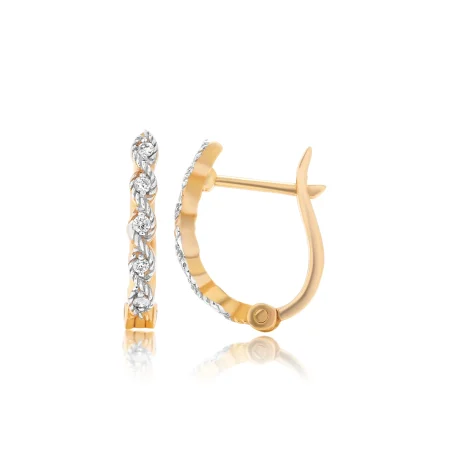 Twist Diamond Huggies